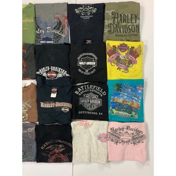 Vintage 90s 00s Harley Davidson Biker Promo Reseller Lot Of 20 Woman’s Mix SZS - Picture 4 of 5